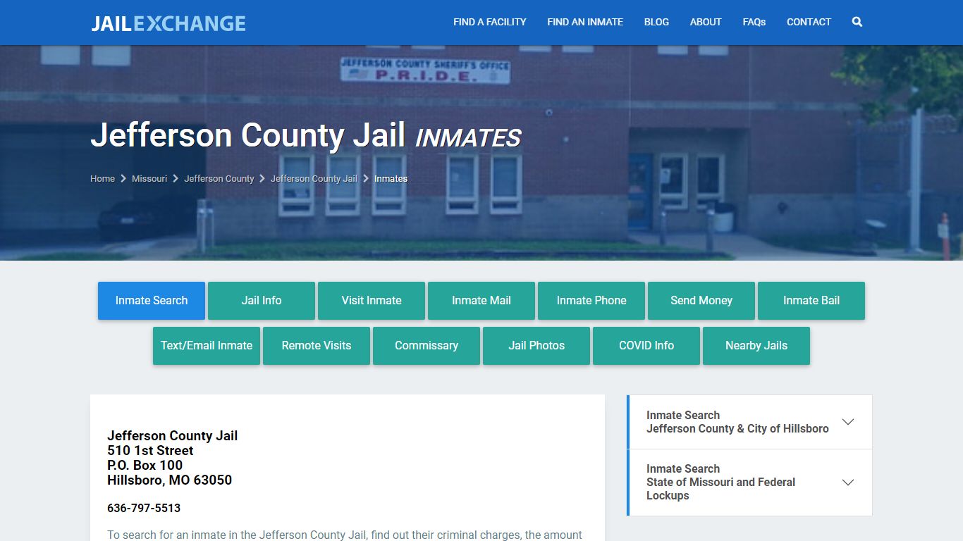 Jefferson County Inmate Search | Arrests & Mugshots | MO - JAIL EXCHANGE